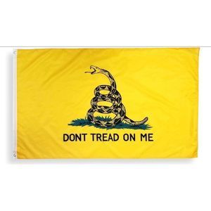 Gadsden Flag Dont Tread On Me Flag 3x5 Foot Flag, Polyester, Rattle Snake Banner